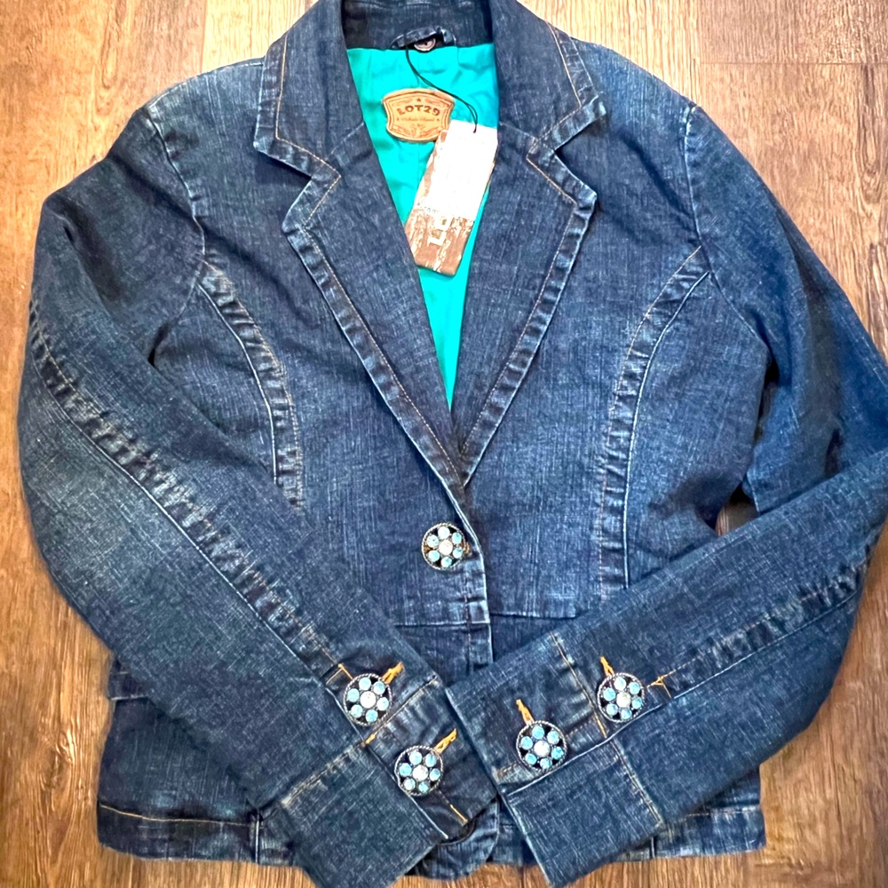 “Lot 29” Blue Jean Jacket Size Large